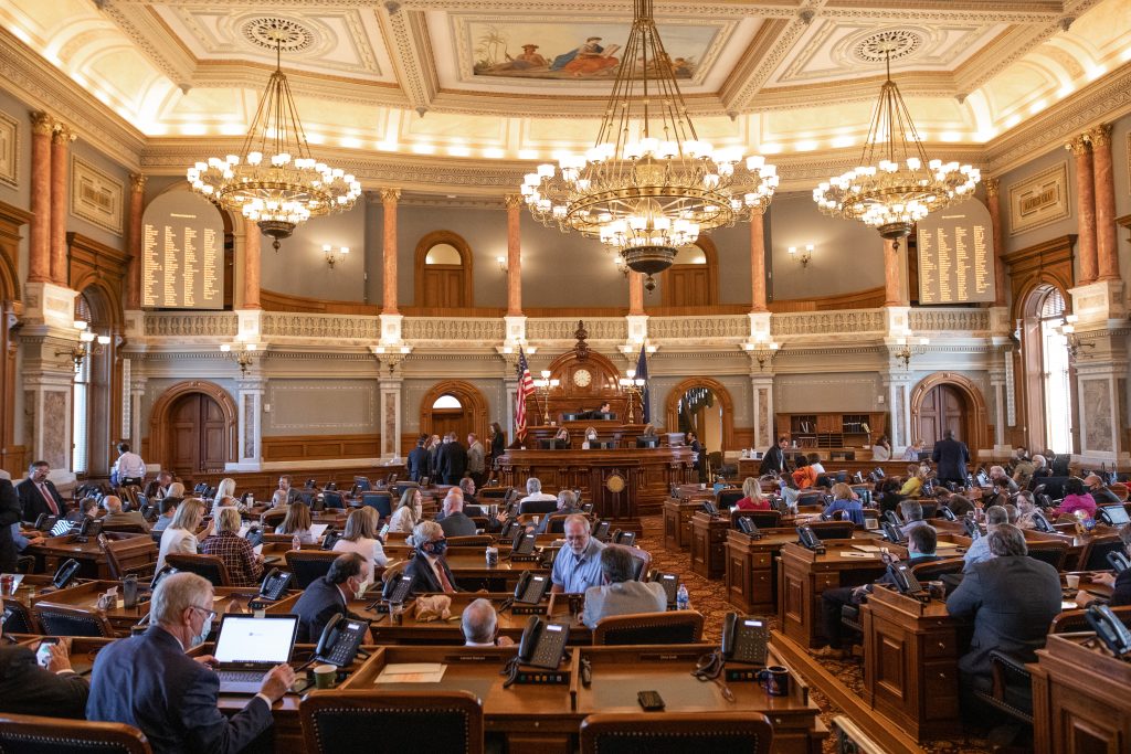The Kansas House of Representatives meet for a special session in 2020. Sessions these days stretch for much longer than the past, writes Ron Smith. (Nick Krug for Kansas Reflector)